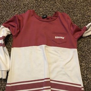 NEVER WORN says blessed in front and back